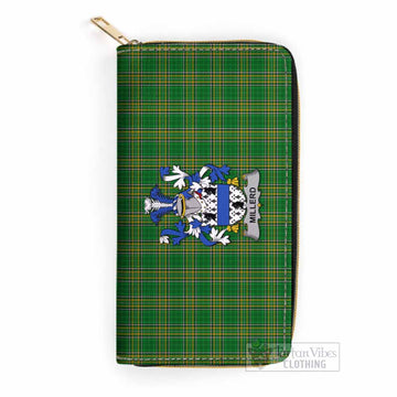 Millerd Irish Clan Tartan Women's Leather Wallet with Coat of Arms