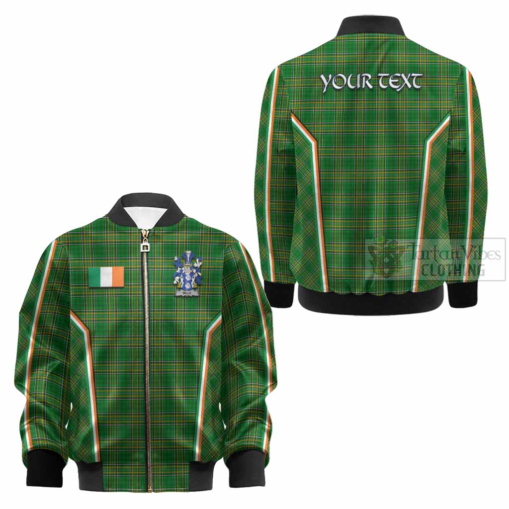 Mills Irish Clan Coat of Arm Tartan Kid Bomber Jacket Flag Style