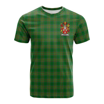 Minnitt Irish Clan Tartan Cotton T-shirt with Coat of Arms Kid's Shirt - Tartan Vibes Clothing