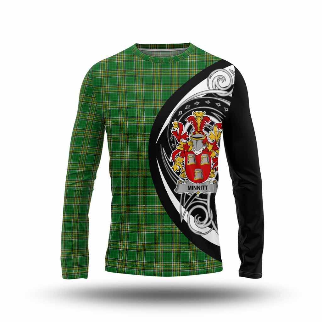 Minnitt Irish Clan Long Sleeve T-Shirt Celtic Circle Style Unisex - Tartan Vibes Clothing