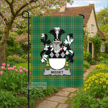 Misset Irish Clan Tartan Garden Flag with Coat of Arms