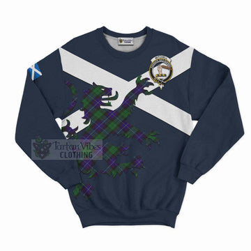 Mitchell Tartan Lion Rampant Sweatshirt Proudly Display Your Heritage with Alba Gu Brath and Clan Name Unisex - Tartan Vibes Clothing