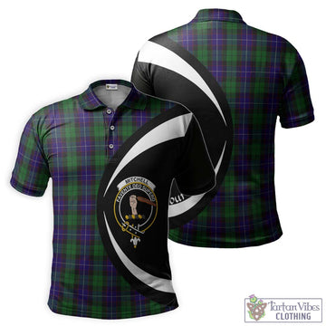 Mitchell Tartan Men's Polo Shirt with Family Crest Circle Style Kid - Tartan Vibes Clothing