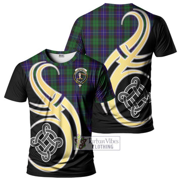 Mitchell Tartan T-Shirt with Family Crest and Celtic Symbol Style Kid's Shirt - Tartan Vibes Clothing