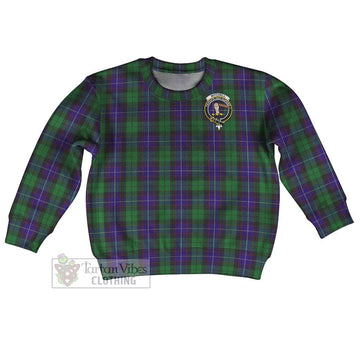 Mitchell Tartan Kid Ugly Sweater with Family Crest Kid - Tartan Vibes Clothing