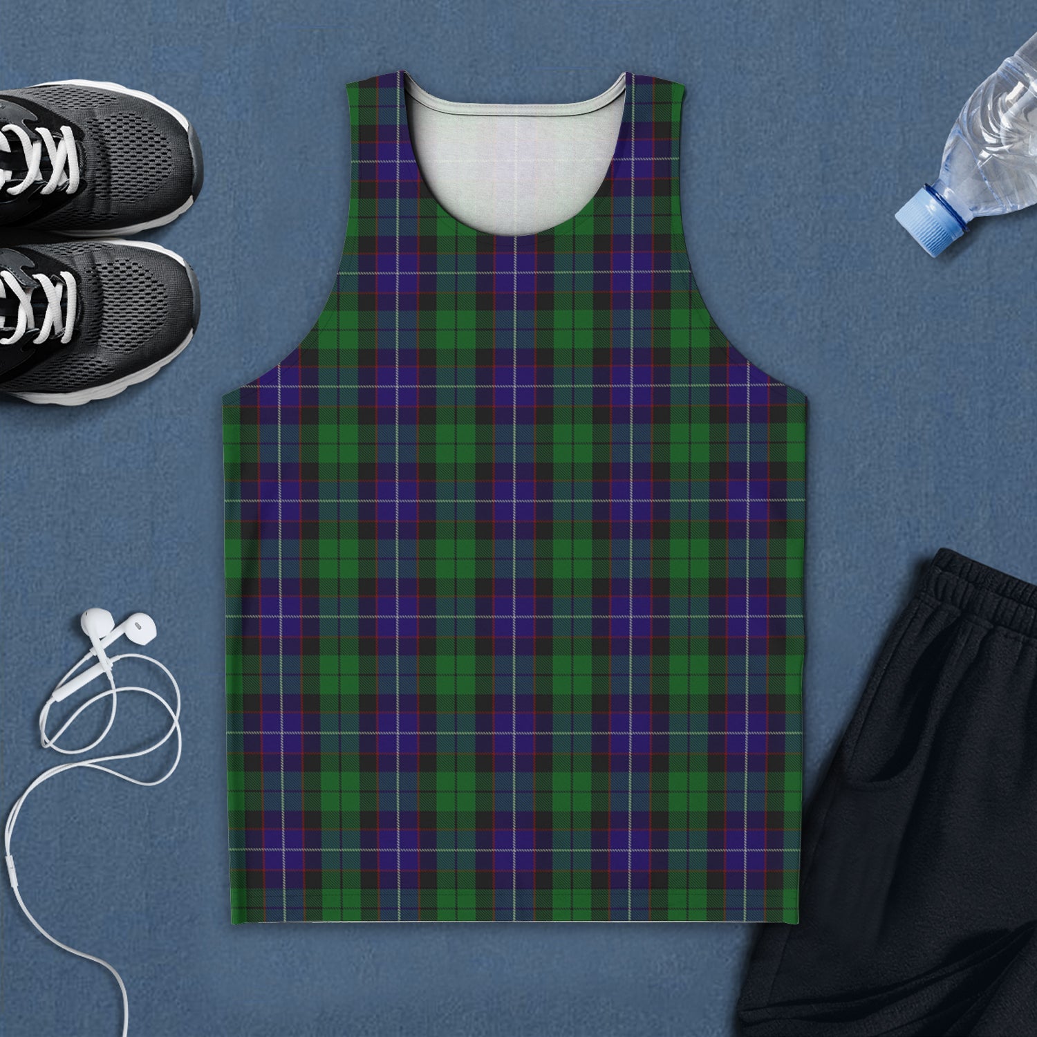 Mitchell Tartan Mens Tank Top 5XL - Tartan Vibes Clothing