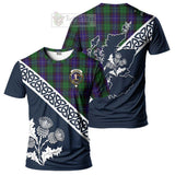 Mitchell Tartan T-Shirt Featuring Thistle and Scotland Map Kid's Shirt - Tartanvibesclothing Store