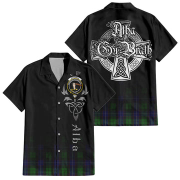 Mitchell Tartan Hawaiian Shirt Shirt Featuring Alba Gu Brath Family Crest Celtic Inspired Kid - Tartan Vibes Clothing