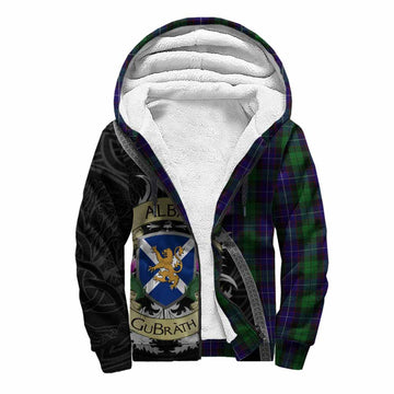 Mitchell Tartan Family Crest Sherpa Hoodie Lion Rampant Royal Thistle Shield Celtic Inspired Unisex S - Tartan Vibes Clothing