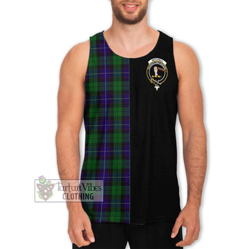 Mitchell Tartan Men's Tank Top with Family Crest and Half Of Me Style Men - Tartan Vibes Clothing