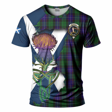 Mitchell Tartan Family Crest T-Shirt Scottish Thistle Celtic Inspired Kid's Shirt - Tartan Vibes Clothing