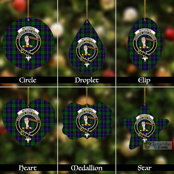 Mitchell Tartan Christmas Aluminium Ornament with Family Crest Aluminium - Tartan Vibes Clothing