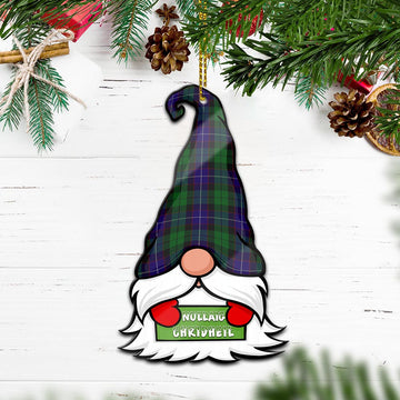Mitchell Gnome Christmas Ornament with His Tartan Christmas Hat