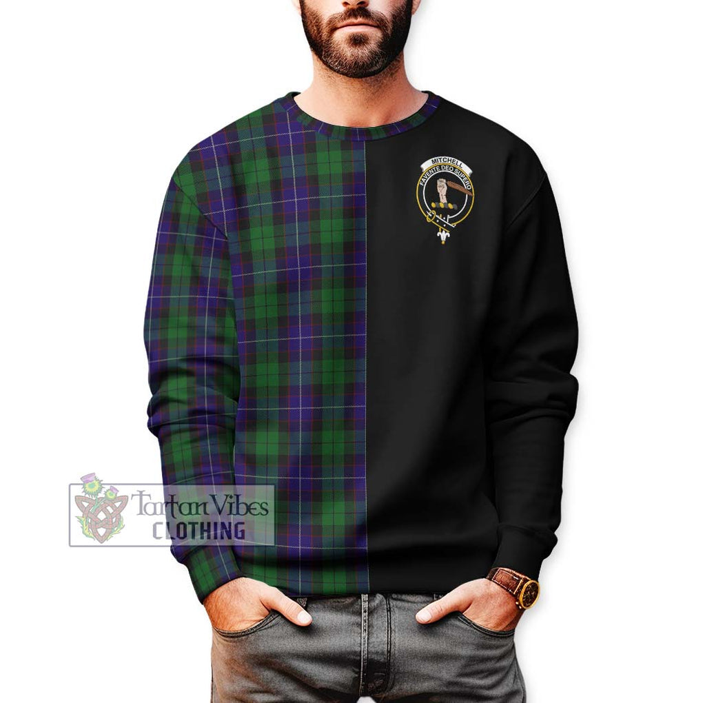 Mitchell Tartan Sweatshirt with Family Crest and Half Of Me Style Unisex - Tartan Vibes Clothing