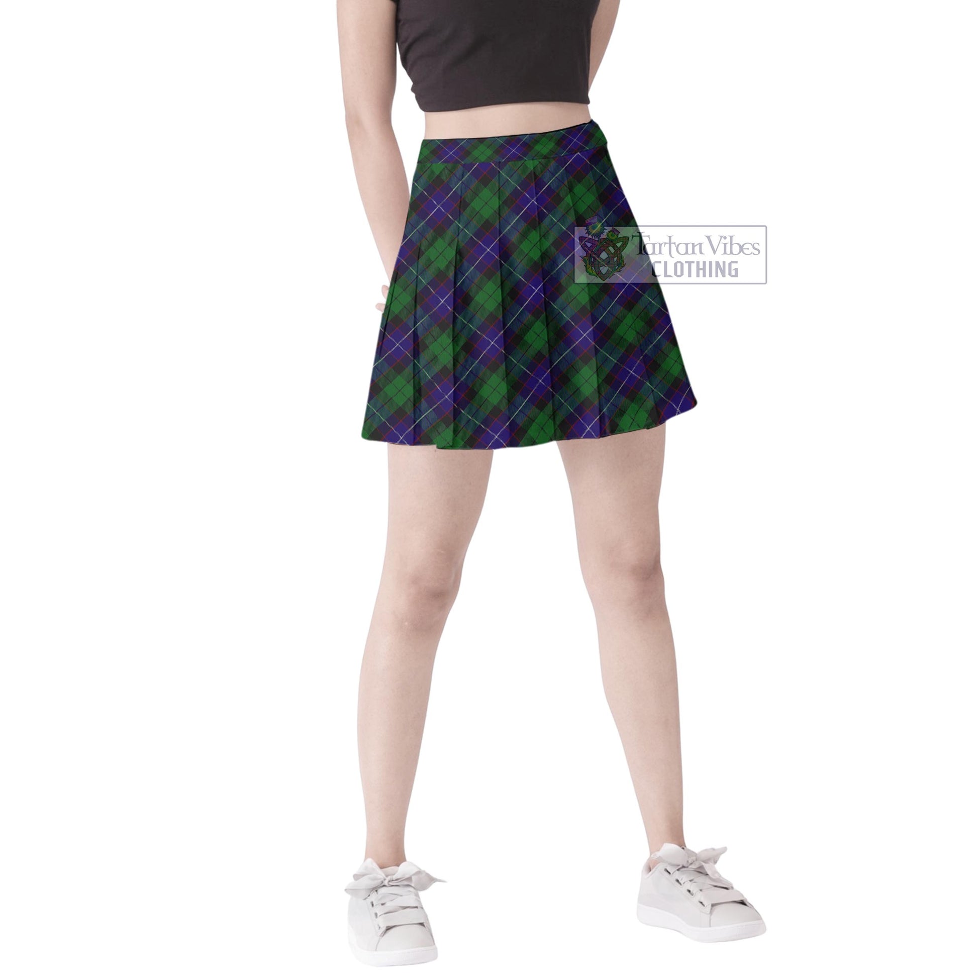 Mitchell Tartan Women's Plated Mini Skirt Cross Style Female - Tartan Vibes Clothing