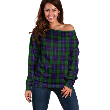 Mitchell Tartan Off Shoulder Women Sweater Women - Tartan Vibes Clothing