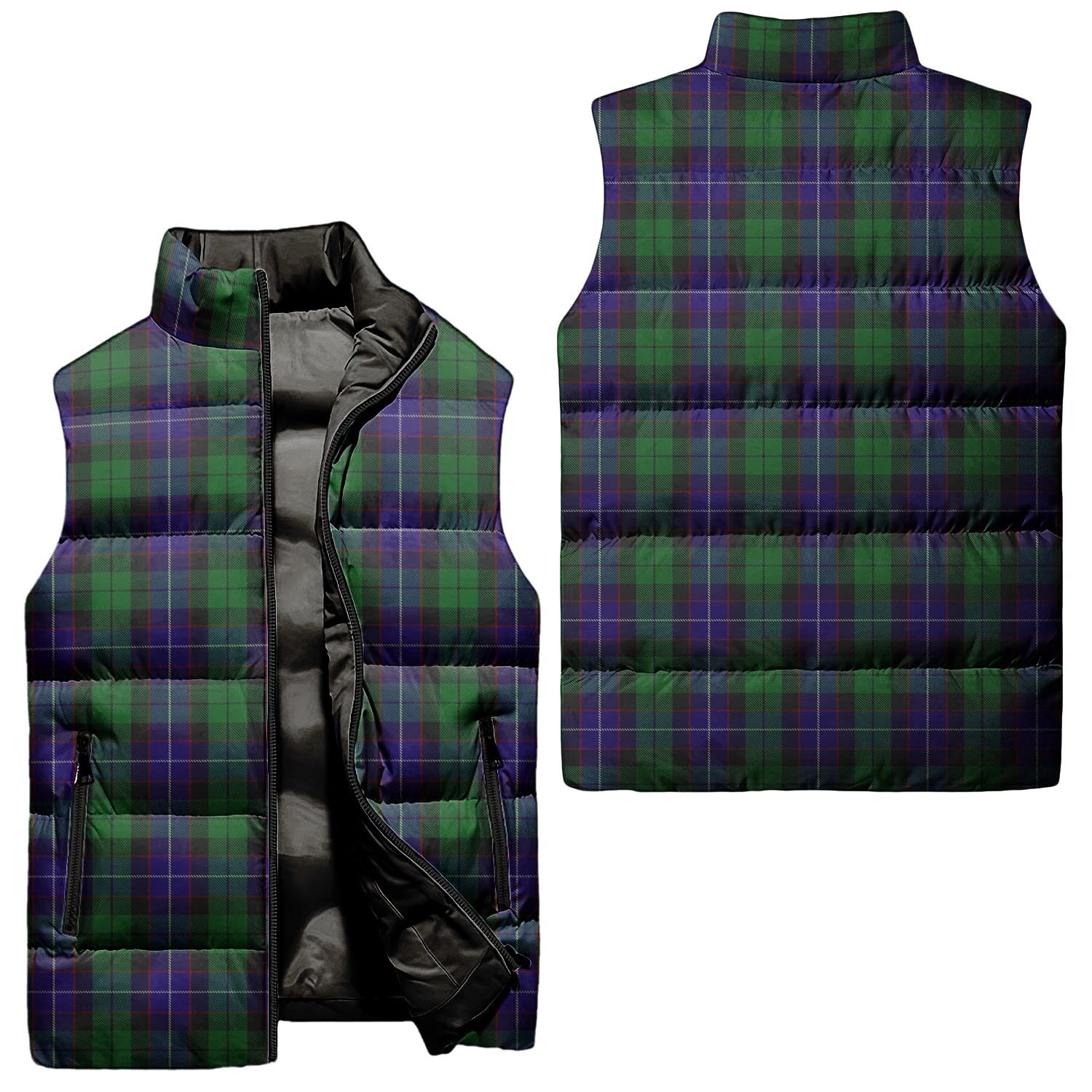 Mitchell Tartan Sleeveless Puffer Jacket Unisex - Tartan Vibes Clothing