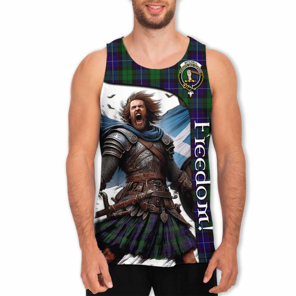 Mitchell Crest Tartan Men's Tank Top Inspired by the Freedom of Scottish Warrior Men - Tartan Vibes Clothing