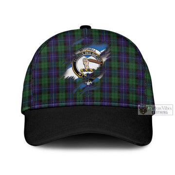 Mitchell Tartan Classic Cap with Family Crest In Me Style