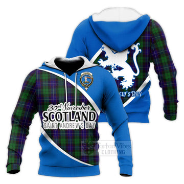 Mitchell Family Crest Tartan Knitted Hoodie Celebrate Saint Andrew's Day in Style Unisex Knitted Pullover Hoodie - Tartan Vibes Clothing