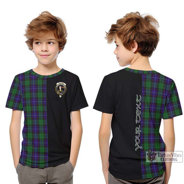 Mitchell Tartan Kid T-Shirt with Family Crest and Half Of Me Style Youth XL Size14 - Tartan Vibes Clothing