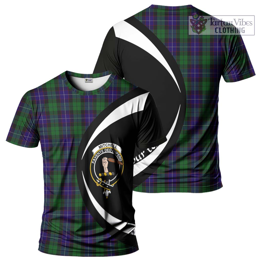 Mitchell Tartan T-Shirt with Family Crest Circle Style Kid's Shirt - Tartan Vibes Clothing