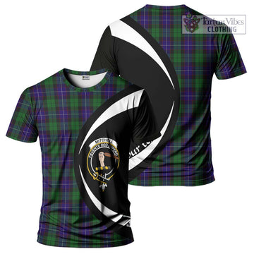Mitchell Tartan T-Shirt with Family Crest Circle Style Kid's Shirt - Tartan Vibes Clothing