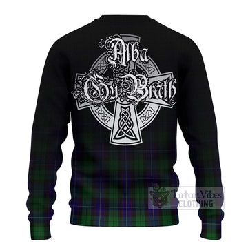 Mitchell Tartan Ugly Sweater Featuring Alba Gu Brath Family Crest Celtic Inspired - Tartan Vibes Clothing