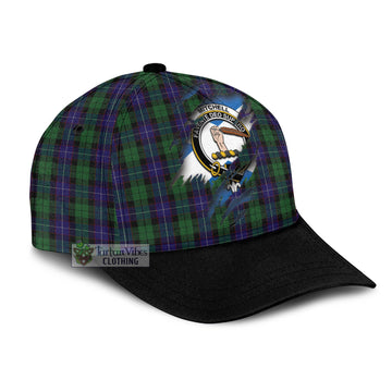 Mitchell Tartan Classic Cap with Family Crest In Me Style