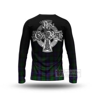 Mitchell Tartan Long Sleeve T-Shirt Featuring Alba Gu Brath Family Crest Celtic Inspired - Tartan Vibes Clothing