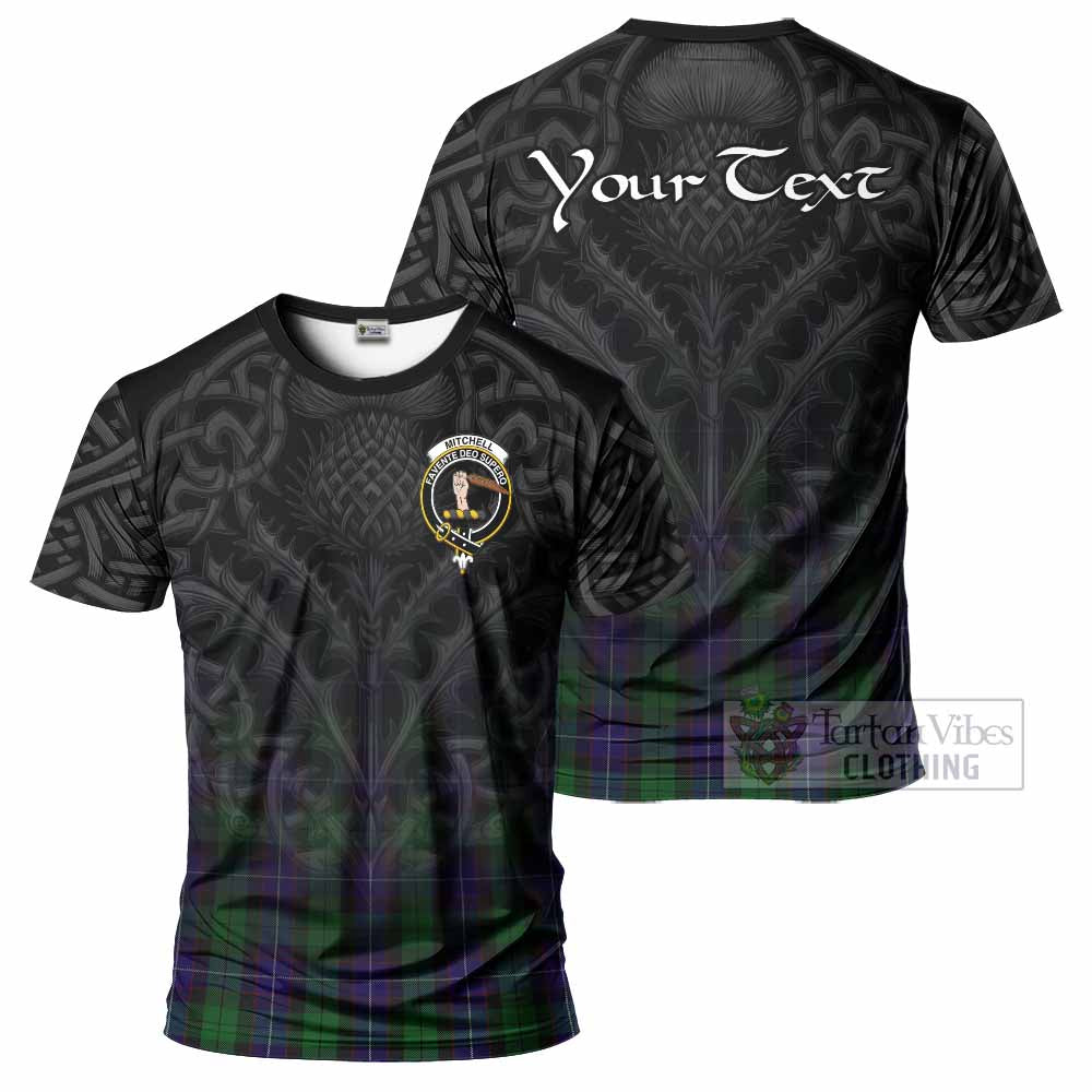 Mitchell Tartan T-Shirt with Family Crest Celtic Thistle Vibes - Tartan Vibes Clothing