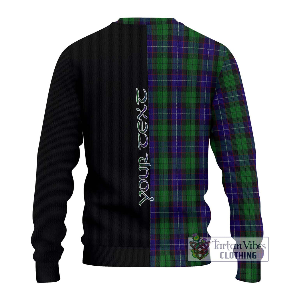 Mitchell Tartan Ugly Sweater with Family Crest and Half Of Me Style - Tartan Vibes Clothing