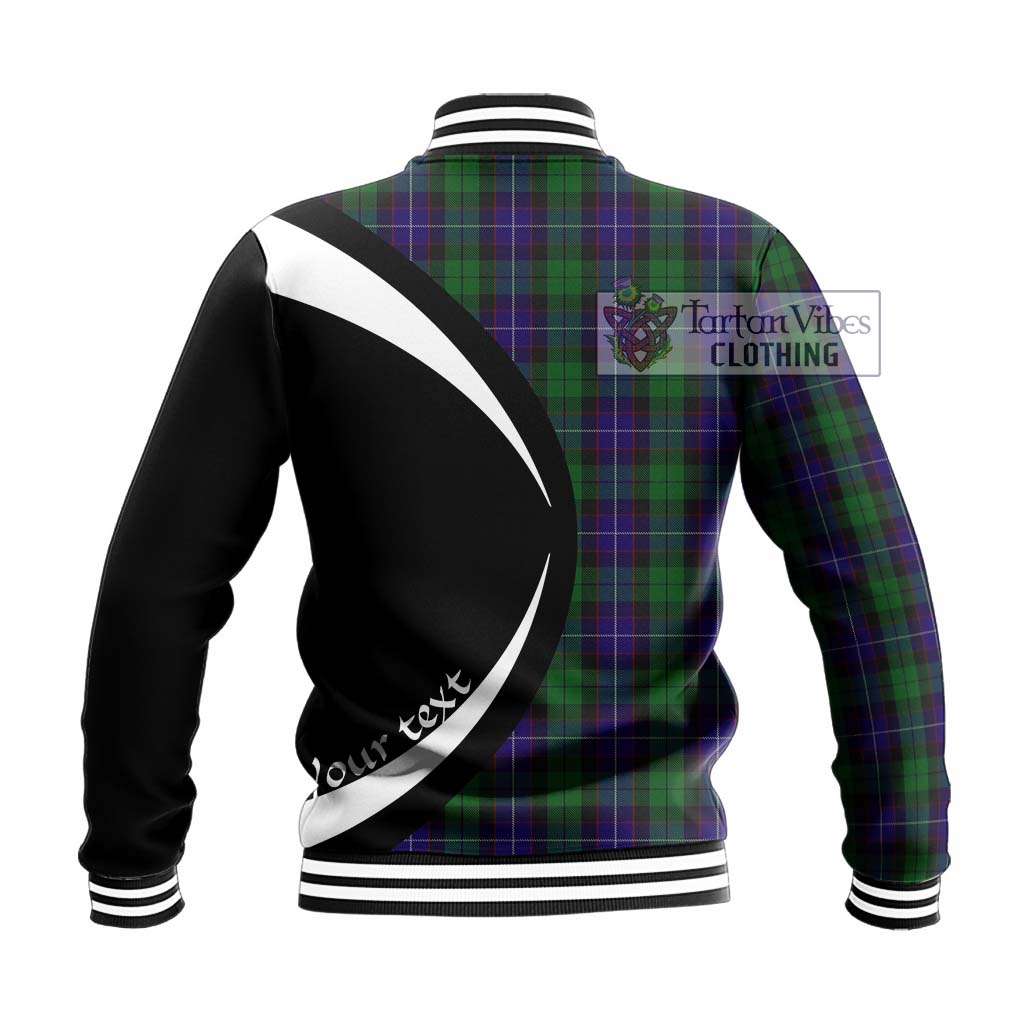 Mitchell Tartan Baseball Jacket with Family Crest Circle Style - Tartan Vibes Clothing
