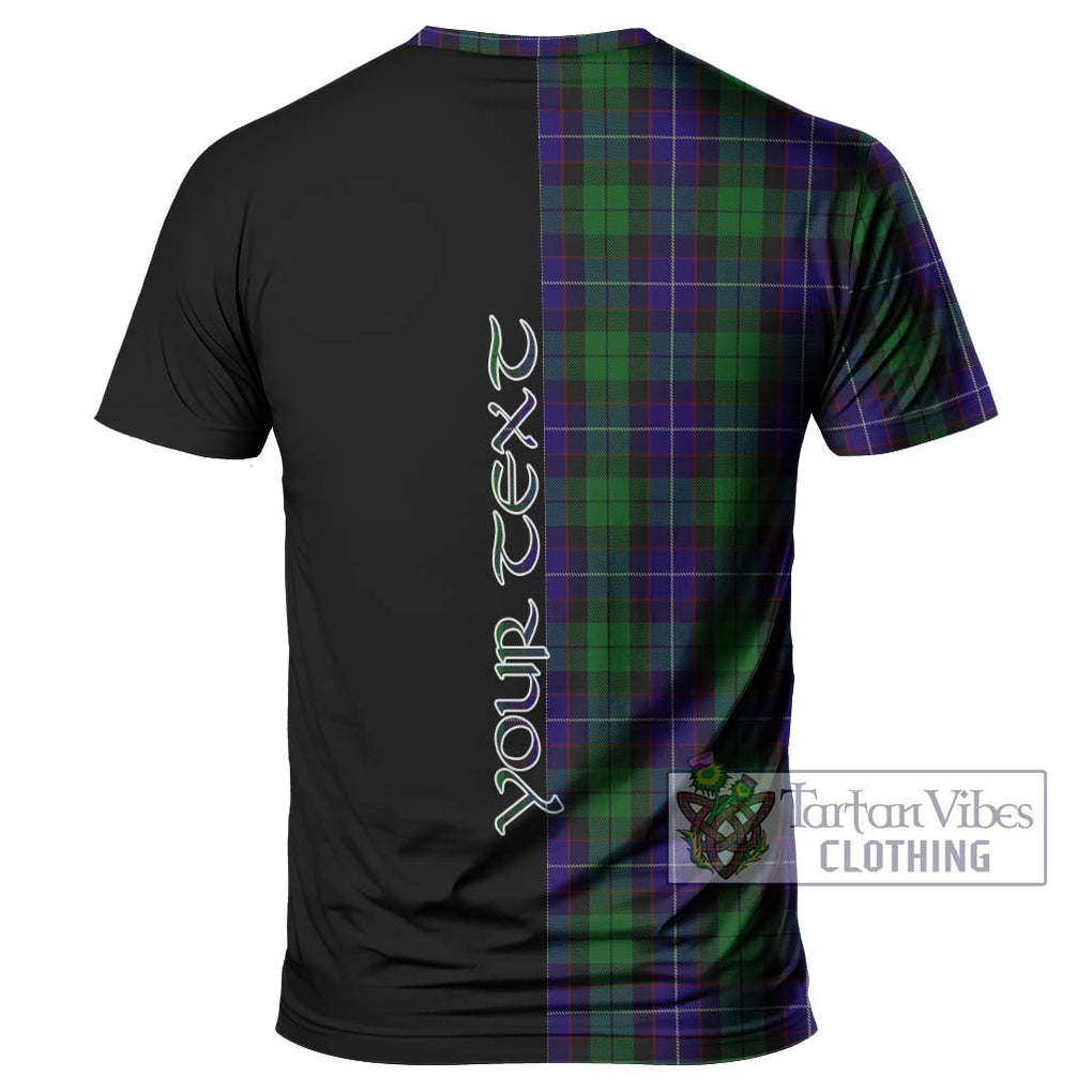 Mitchell Tartan T-Shirt with Family Crest and Half Of Me Style - Tartan Vibes Clothing