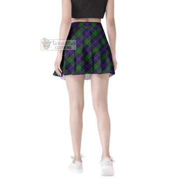 Mitchell Tartan Women's Plated Mini Skirt Cross Style - Tartan Vibes Clothing