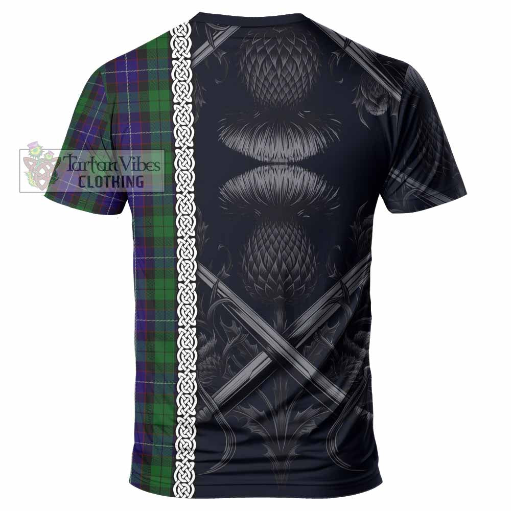 Mitchell Tartan T-Shirt with Family Crest Cross Sword Thistle Celtic Vibes - Tartan Vibes Clothing