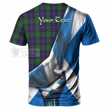Mitchell Tartan T-Shirt with Family Crest Scotland Patriotic Style - Tartan Vibes Clothing