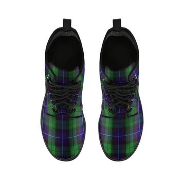 Mitchell Tartan Leather Boots - Tartan Vibes Clothing