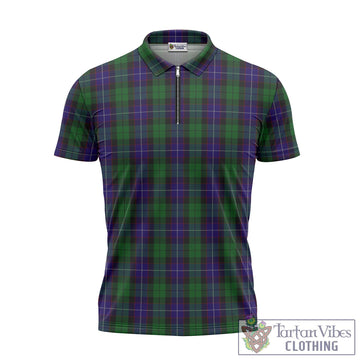 Mitchell Tartan Zipper Polo Shirt - Tartan Vibes Clothing