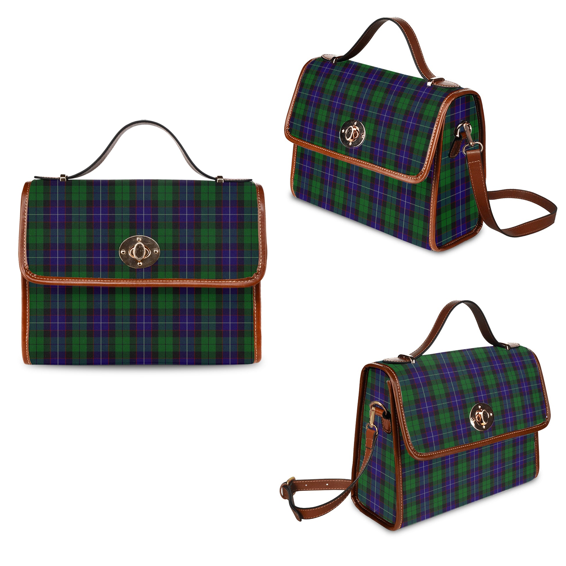 mitchell-tartan-leather-strap-waterproof-canvas-bag