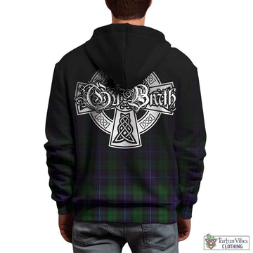 Mitchell Tartan Hoodie Featuring Alba Gu Brath Family Crest Celtic Inspired - Tartan Vibes Clothing