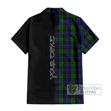 Mitchell Tartan Hawaiian Shirt with Family Crest and Half Of Me Style - Tartan Vibes Clothing