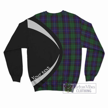 Mitchell Tartan Sweatshirt with Family Crest Circle Style - Tartan Vibes Clothing