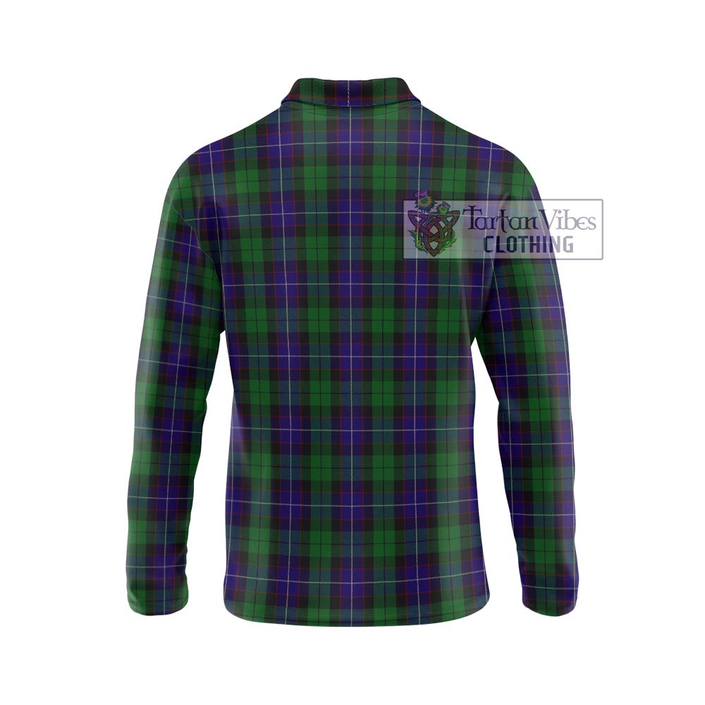 Mitchell Tartan Long Sleeve Polo Shirt with Family Crest DNA In Me Style - Tartan Vibes Clothing