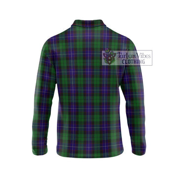 Mitchell Tartan Long Sleeve Polo Shirt with Family Crest DNA In Me Style - Tartan Vibes Clothing