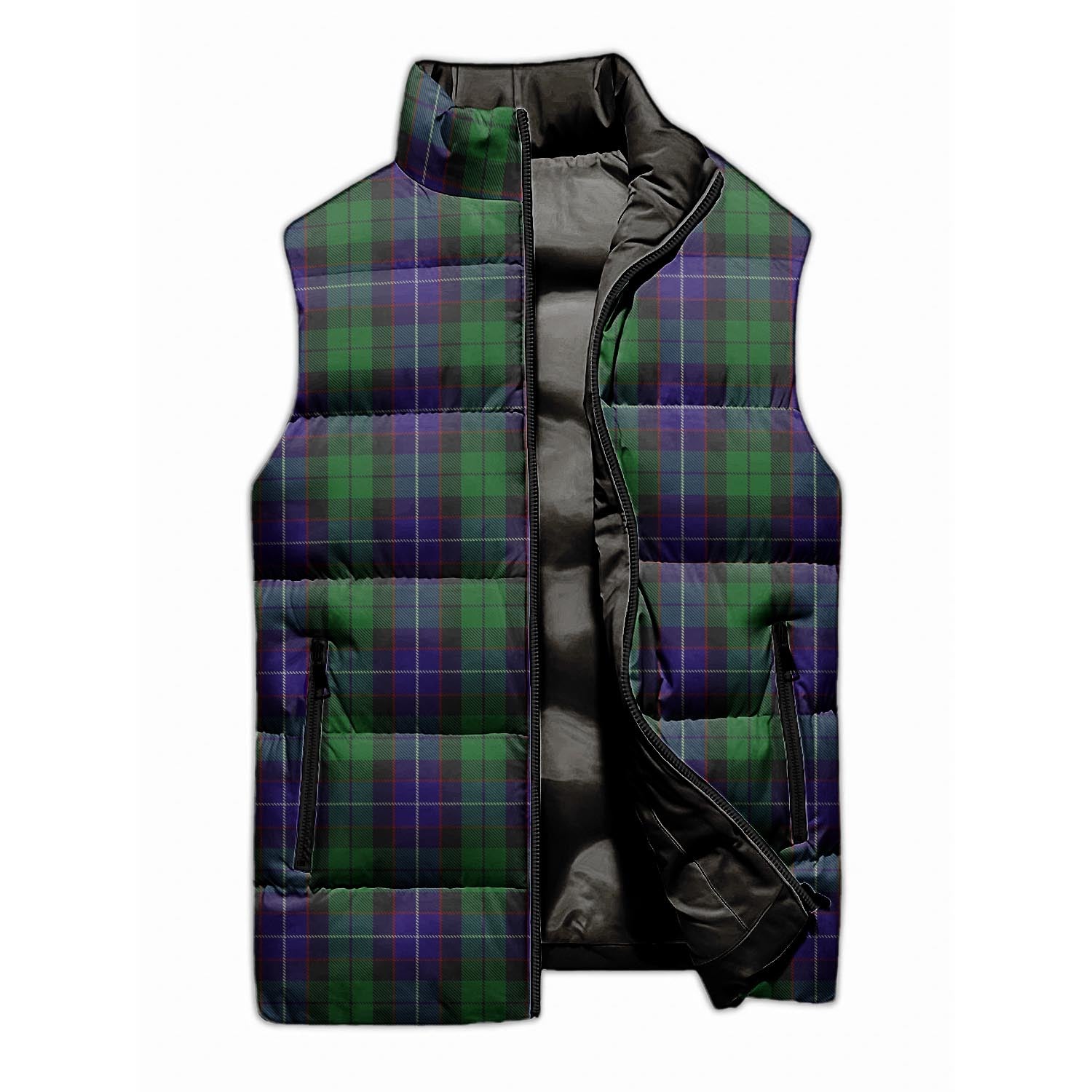 Mitchell Tartan Sleeveless Puffer Jacket Unisex M - Tartan Vibes Clothing