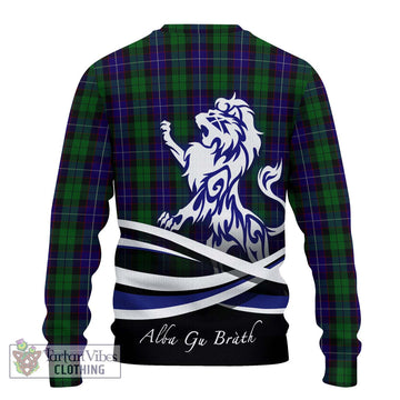 Mitchell Tartan Ugly Sweater with Alba Gu Brath Regal Lion Emblem - Tartan Vibes Clothing