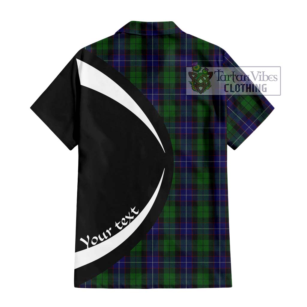 Mitchell Tartan Hawaiian Shirt with Family Crest Circle Style - Tartan Vibes Clothing