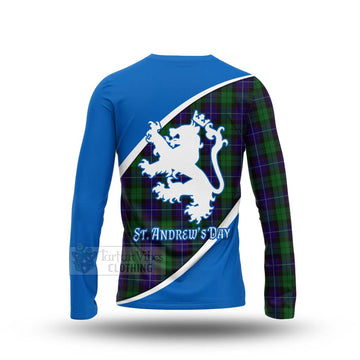 Mitchell Family Crest Tartan Long Sleeve T-Shirt Celebrate Saint Andrew's Day in Style - Tartan Vibes Clothing