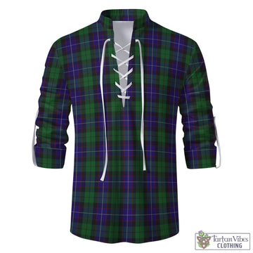 Mitchell Tartan Men's Scottish Traditional Jacobite Ghillie Kilt Shirt - Tartan Vibes Clothing